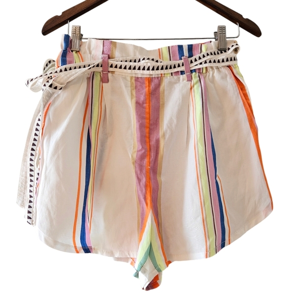 Lemlem x H&M Set Lyocell Striped Belted Shorts & Matching Cropped Top Size Small - Picture 10 of 16